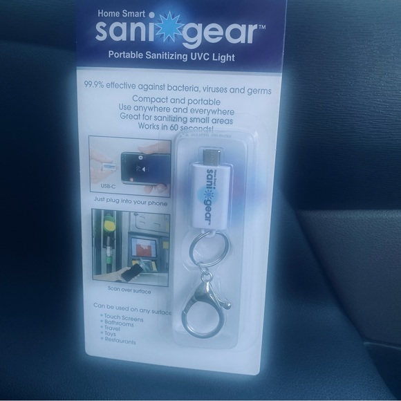 Home Smart Sani Gear Portable Ultraviolet Light Keychain Android - Picture 3 of 4
